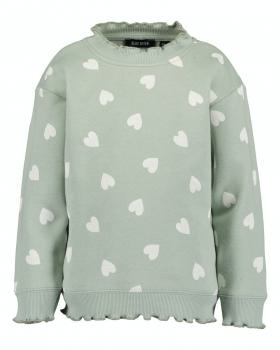 Sweater Herzen mint 122