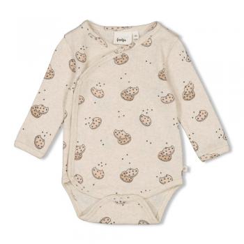 Gerippte Wickelbody AOP - Cute Cookie 68