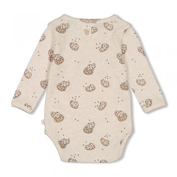 Gerippte Wickelbody AOP - Cute Cookie 44
