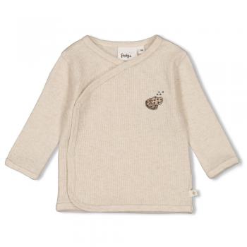 Gerippte Wickelshirt - Cute Cookie 68