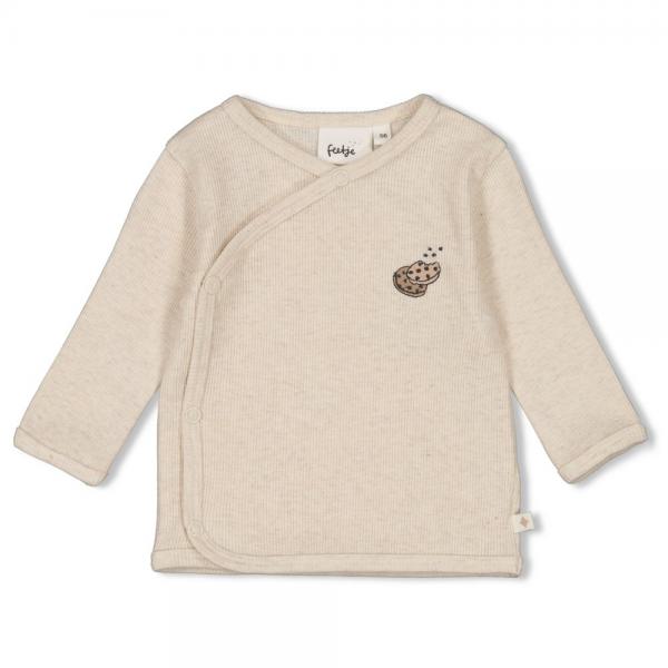 Gerippte Wickelshirt - Cute Cookie 68