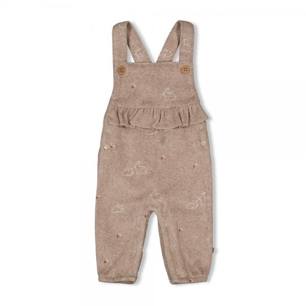 Latzhose Frottee AOP - Little Rosebud 62